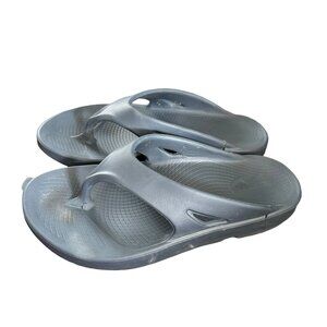 Oofos OOriginal Flip Flop Gray Sport Recovery Shoe Mens 9 Womens 11